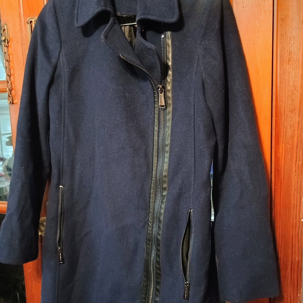 Calvin Klein Dark Blue Trench Coat